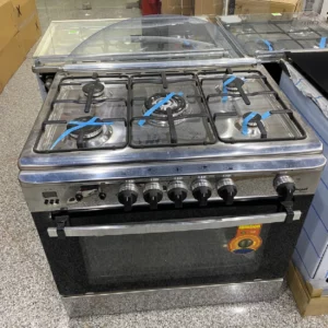 Cuisinière à Gaz Semi-Professionnelle Géant Italiano – 5 Foyers Inox