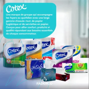 Gamme Cotex par Faderco – Solutions d'Hygiène Papier Premium pour Toute la Famille