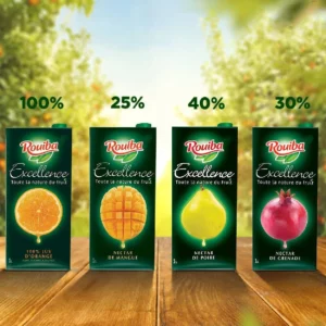 Gamme Rouiba Excellence – Jus et Nectars Premium (Format 1L)