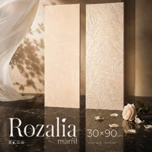 Carrelage Grès Cérame Rozalia Marfil — Collection Luxe-Tile par Technoceram