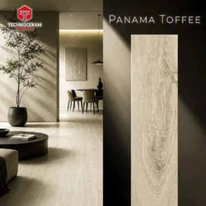 Carrelage Grès Cérame Effet Bois Panama Toffee — Collection Luxe-Tile par Technoceram