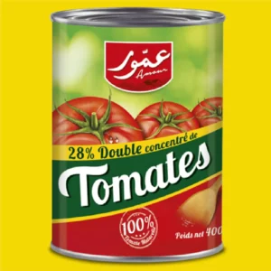 Double Concentré de Tomates AMOUR 28 % – 400 g